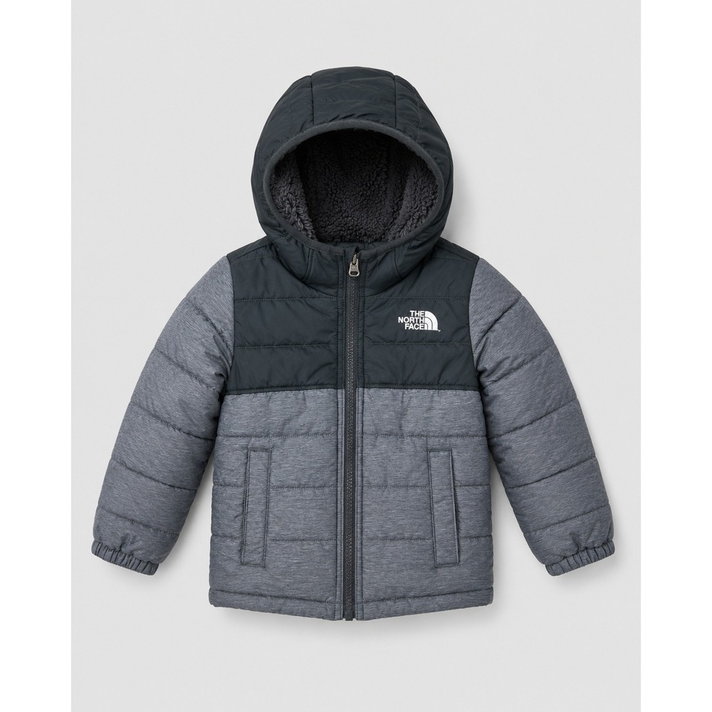 The North Face Puffer Jacket Toddler Boy 2T Reversible Fleece Lined Hooded Warm